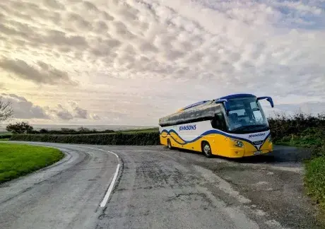 Johnsons coach parked up