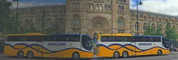 Coach outside cathedral