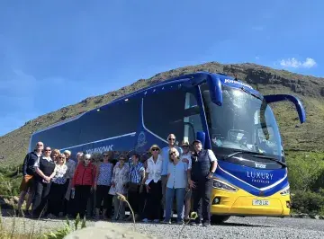 Coach with passengers