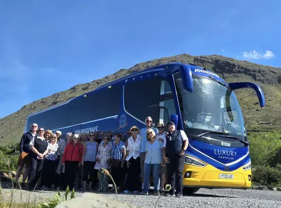 Coach with passengers